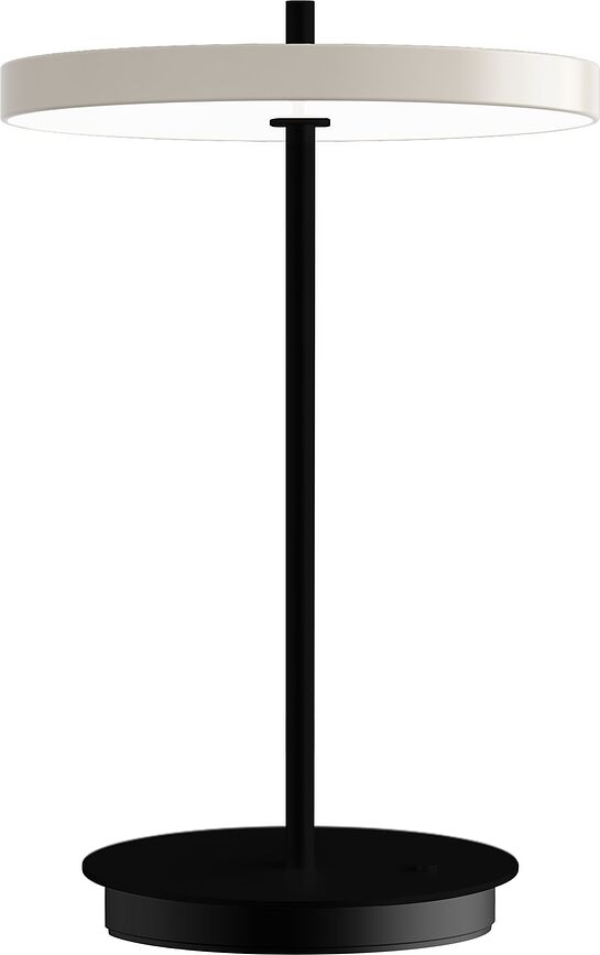 Asteria Move Lampe de Table sans fil, noire, avec base noire