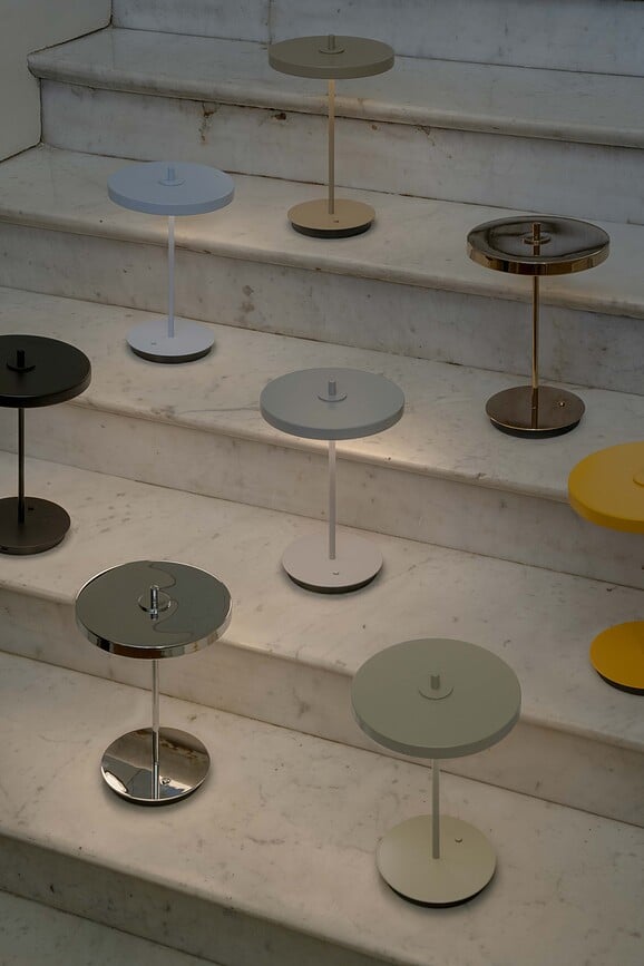 Asteria Move Monochrome Lampa stolna bežična žutozelena