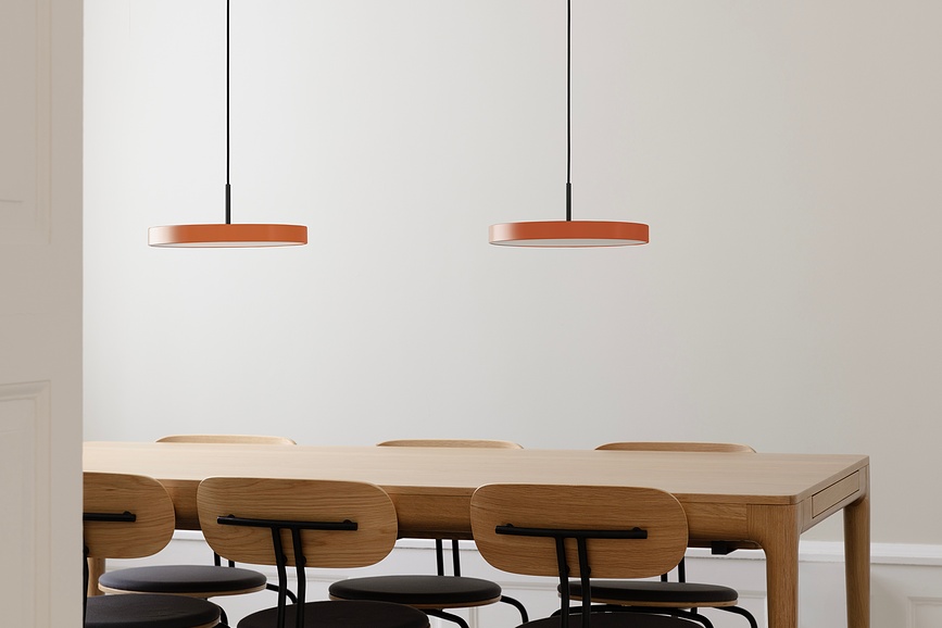 Asteria Plus Suspension 31 cm, en laiton, avec fixation noire