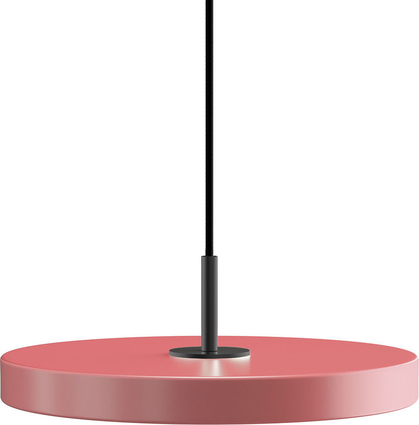Asteria Plus Suspension 31 cm, rose, avec fixation noire