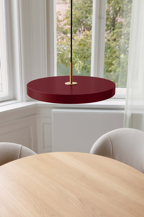 Asteria Plus Suspension en laiton, 43 cm, avec fixation dorée