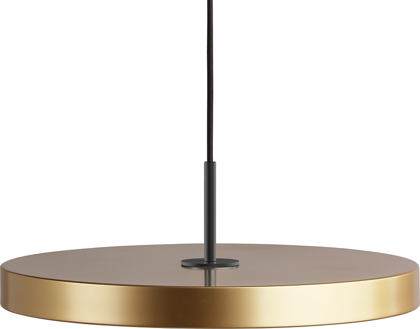 Asteria Plus Suspension 43 cm, laiton, avec fixation noire