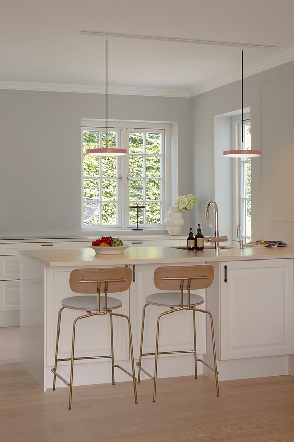 Asteria Plus Suspension, 31 cm, en laiton, avec fixation dorée