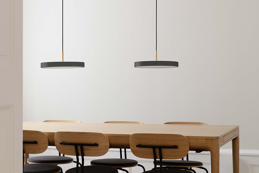 Asteria Plus Suspension, 31 cm, en laiton, avec fixation dorée