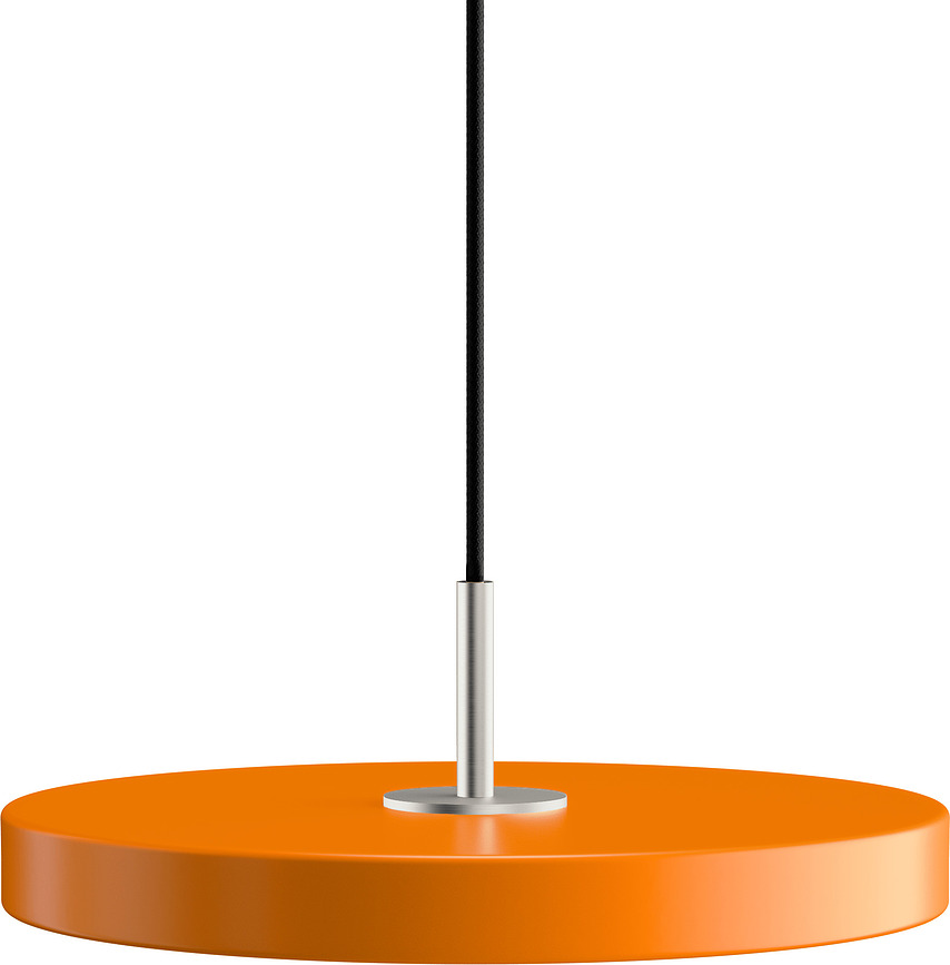 Asteria Plus Suspension avec support argenté, 31 cm, orange