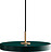 Asteria Plus Taklampa 31 cm, skogsgrön med guldfäste