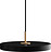 Asteria Plus Taklampa 31 cm, svart med guldfäste