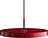 Asteria Plus Taklampa 43 cm, rubinröd, svart fäste
