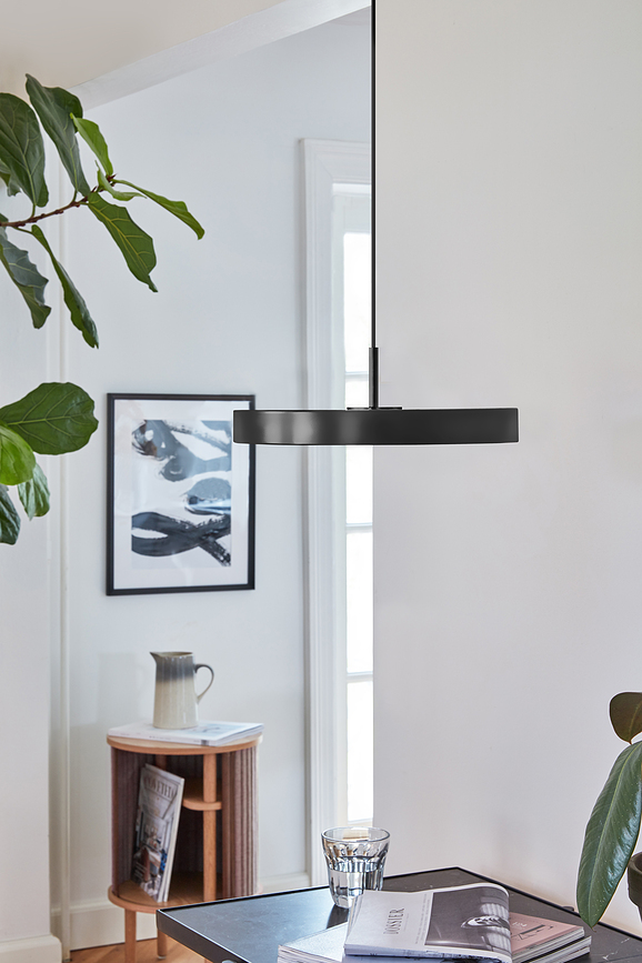 Asteria Plus Viseća Lampa 31 cm mjedena s crnim nosačem