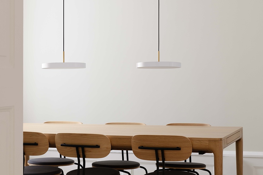 Asteria Plus Viseća Lampa 31 cm mjedena sa zlatnim nosačem