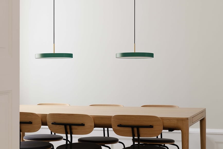 Asteria Plus Viseća Lampa 31 cm mjedena sa zlatnim nosačem