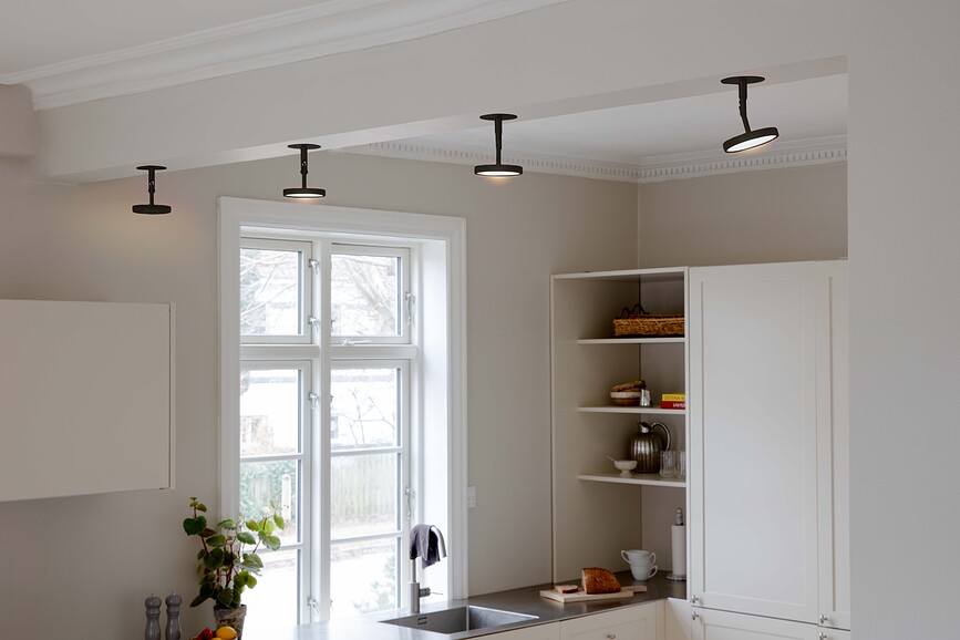 Asteria Spot Lampa stropna crna