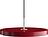 Asteria Suspension rouge rubis, avec fixation argentée
