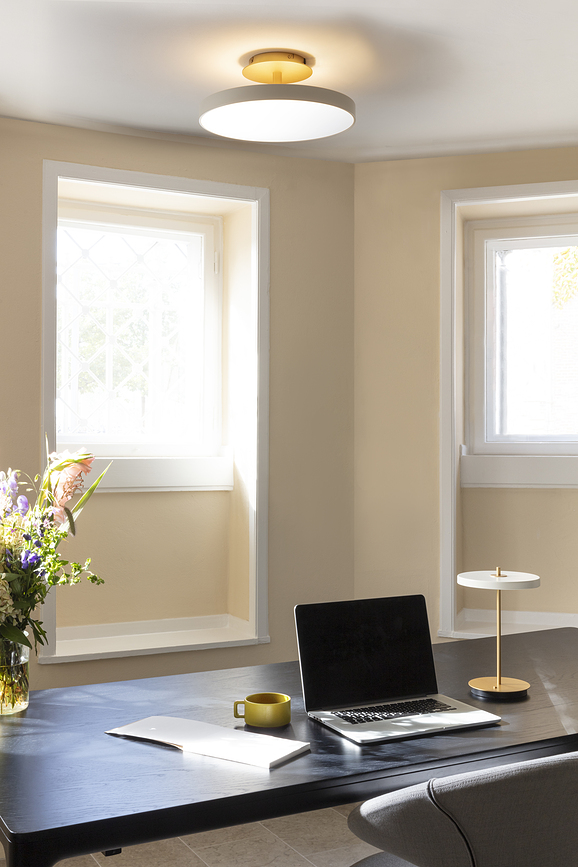 Asteria Up Φωτιστικό Οροφής, 43 εκ., λευκό περλέ