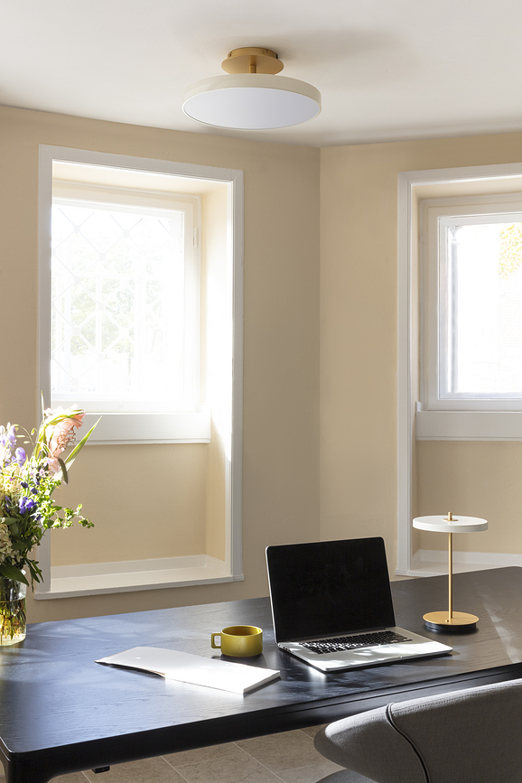 Asteria Up Φωτιστικό Οροφής, 43 εκ., λευκό περλέ