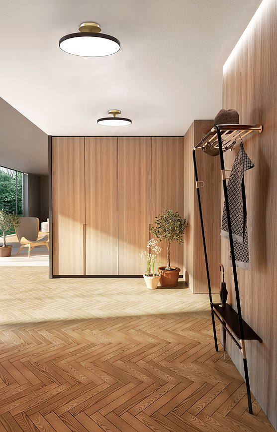 Asteria Up Plafonnier 43 cm, blanc nacré