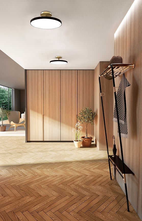 Asteria Up Plus Lampa stropna 60 cm crna