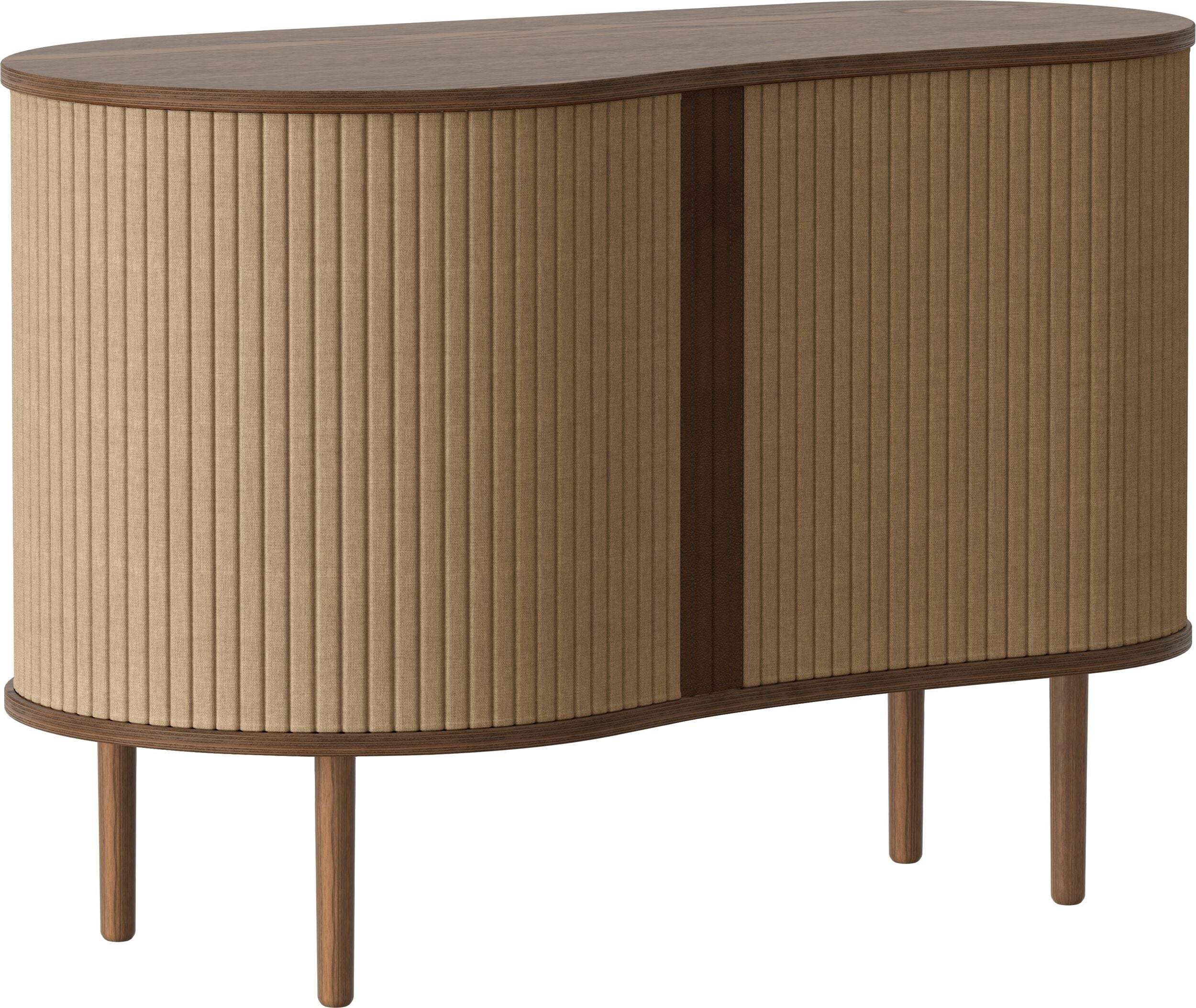 Audacious Schrank 100 cm braun auf dunklen Eichenbeinen