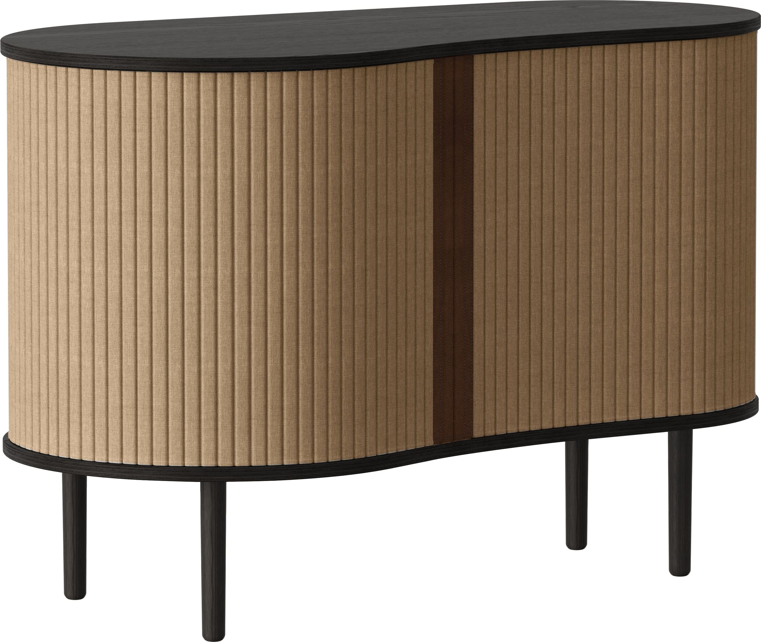 Audacious Schrank 100 cm braun auf schwarzen Eichenbeinen