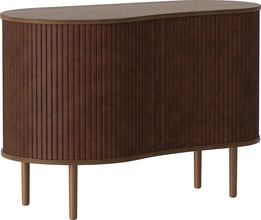 Audacious Schrank 100 cm nussbraun auf dunklen Eichenbeinen