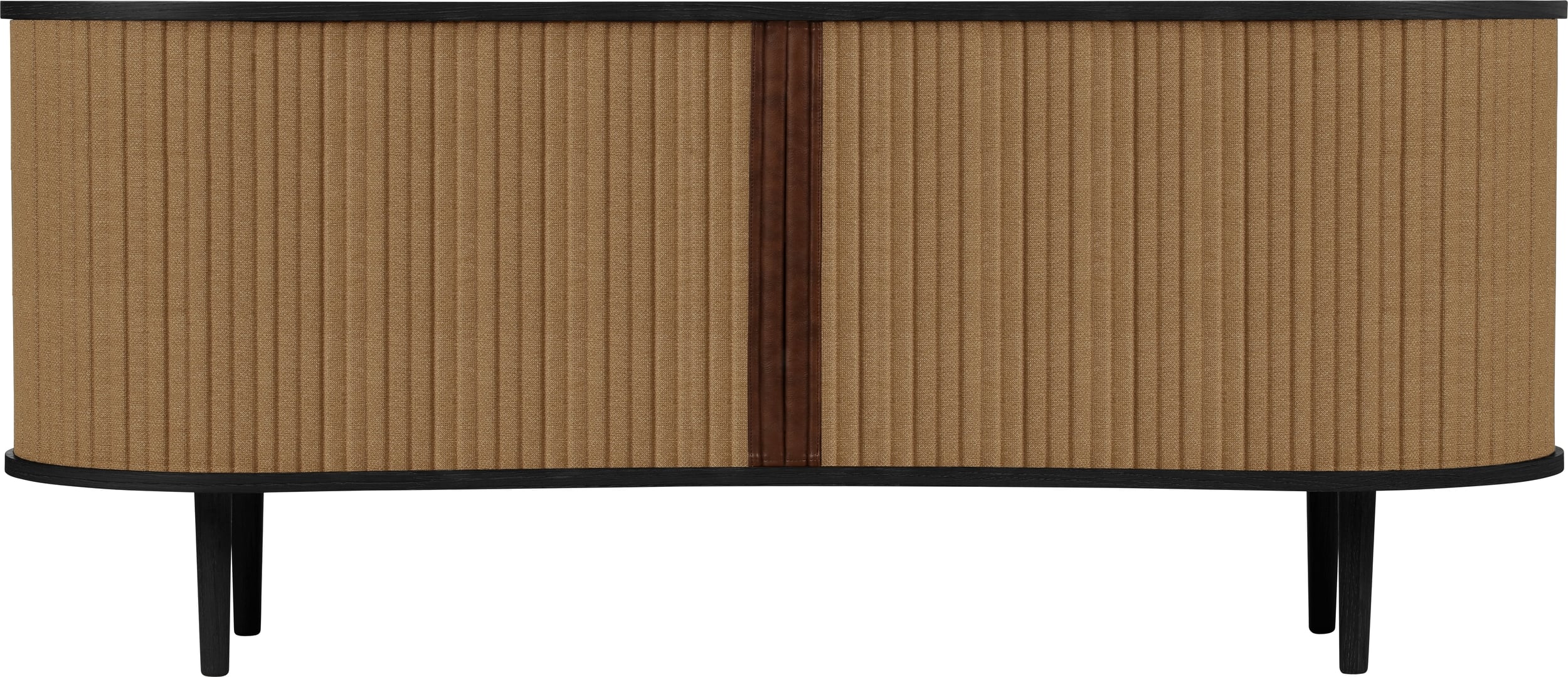 Audacious Sideboard 160 cm, braun, auf schwarzen Eichenbeinen