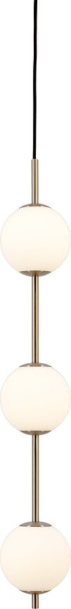 Audrey 3 hanglamp, messing
