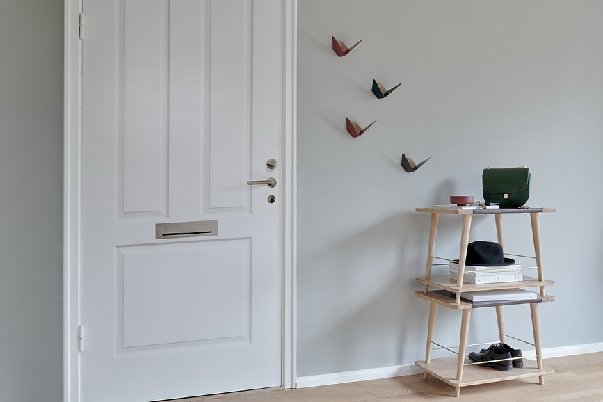 Butterflies Mini Κρεμάστρα, λευκή