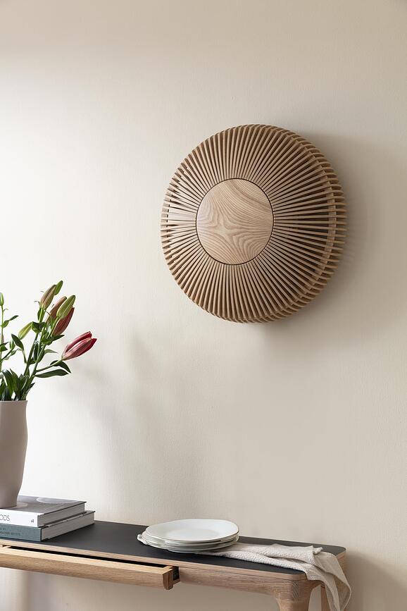 Clava Up Stenska svetilka, 49 cm, temni hrast