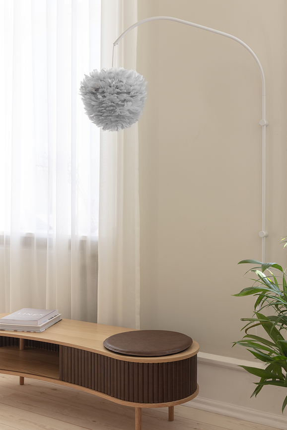 Cojín para armario Audacious, redondo, marrón oscuro