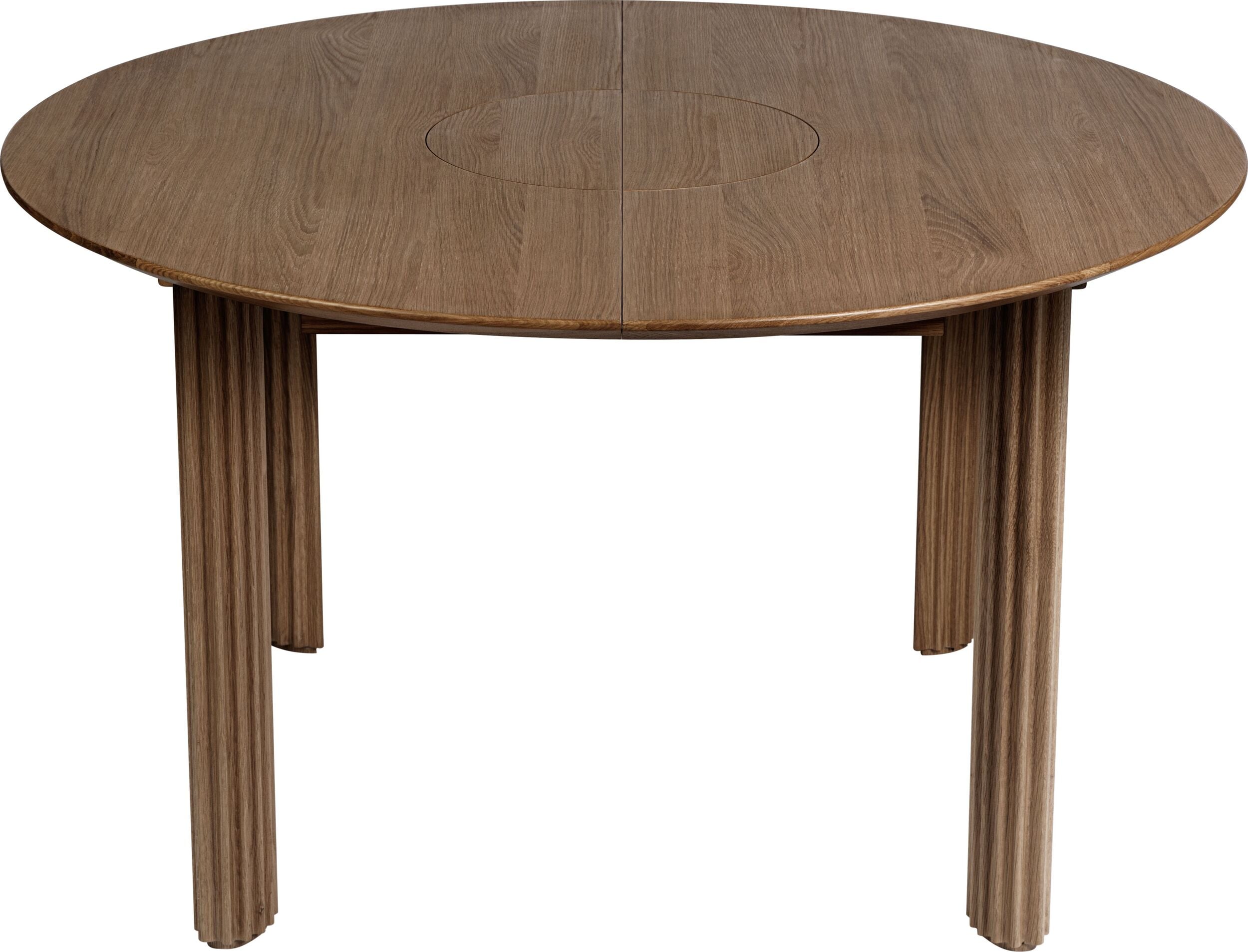 Comfort Circle Rippled Klapptisch dunkle Eiche