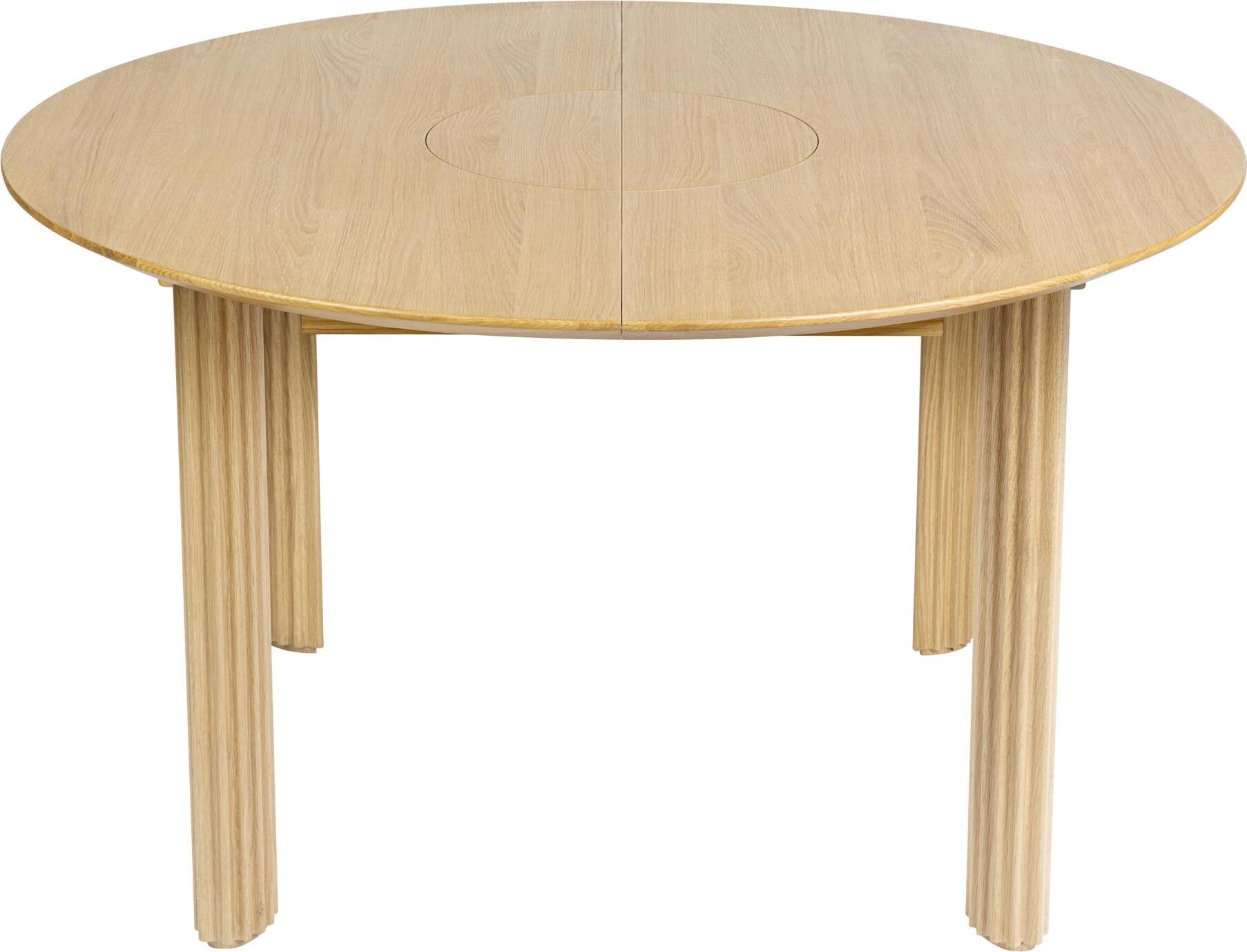 Comfort Circle Rippled Klapptisch natürliche Eiche