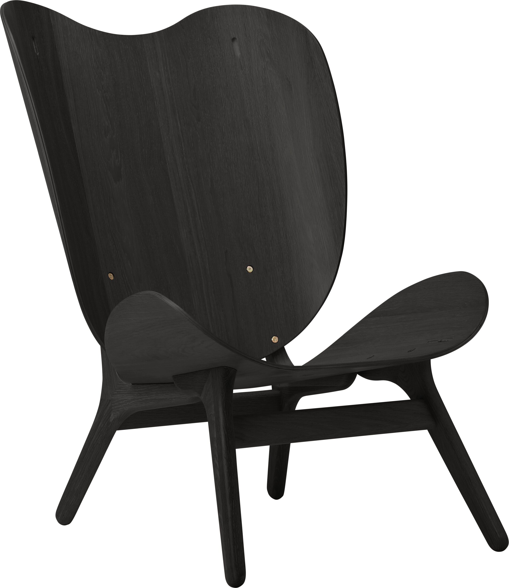 Conversation Piece Sessel hoch, schwarz Eiche
