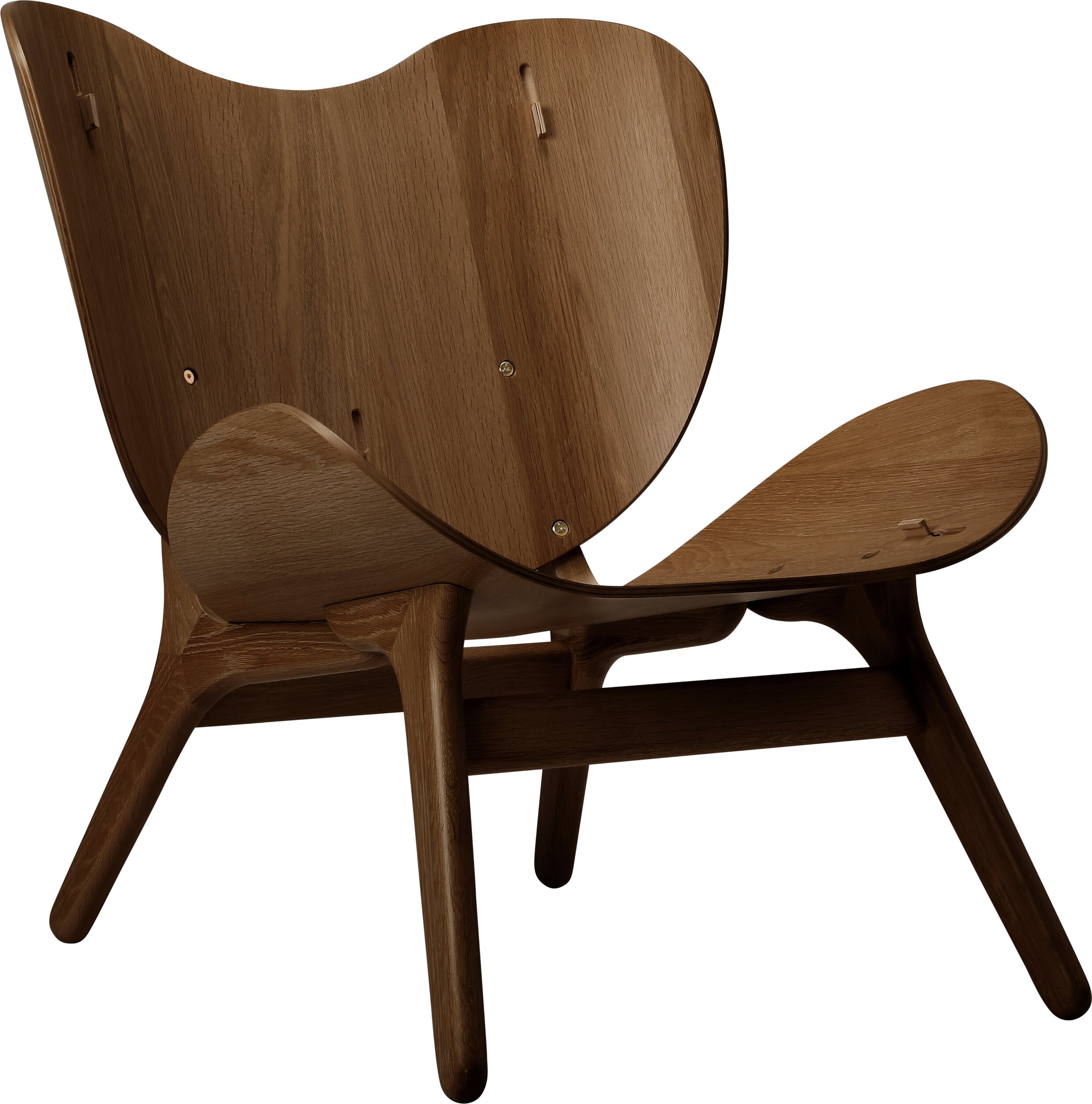 Conversation Piece Sessel niedrig, dunkle Eiche