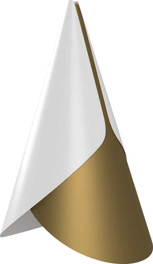 Cornet Svetilka viseča, belo-zlata