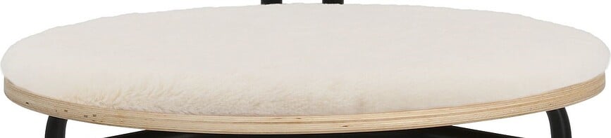 Cuscino per sedia Curious Teddy bianco
