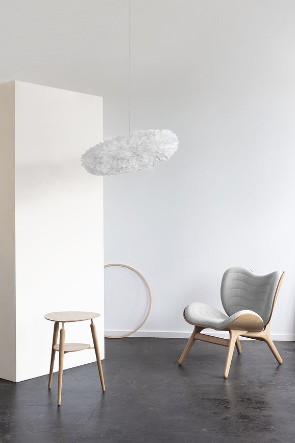 Eos Esther Lampe 75 cm, gris clair