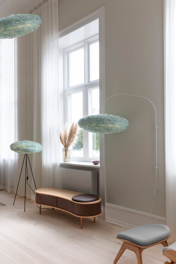 Eos Esther Svetilka, 52 cm, svetlo modra