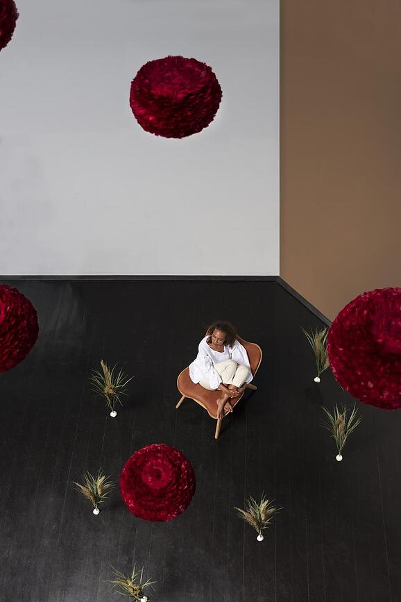 Eos Lampa 35 cm crvena