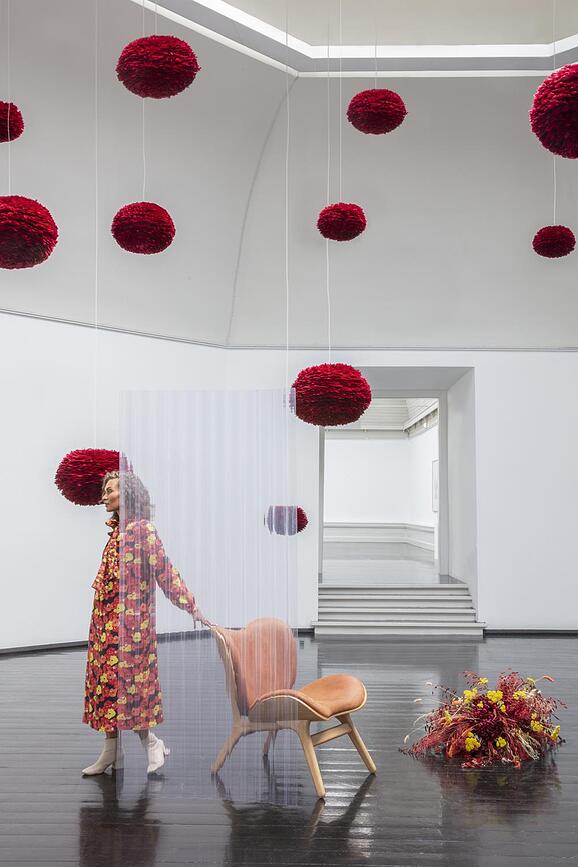 Eos Svetilka, 35 cm, rdeča