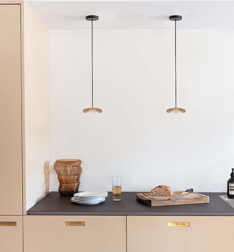 Forget Me Not Lampe 19 cm, chêne clair