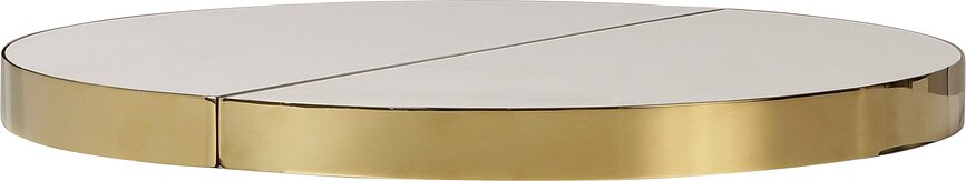 Funda de mesa de recambio Comfort Circle, negra con latón