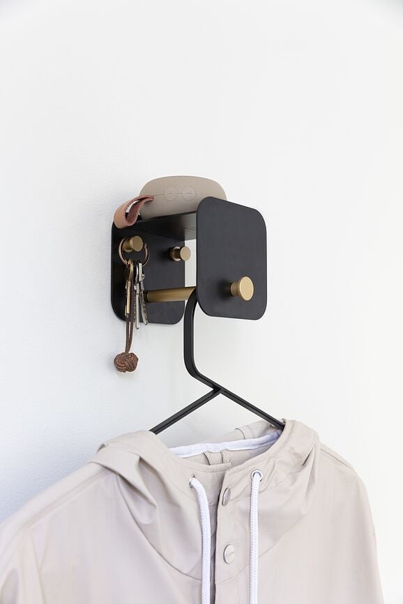 Hang In There Vješalica zidna crna