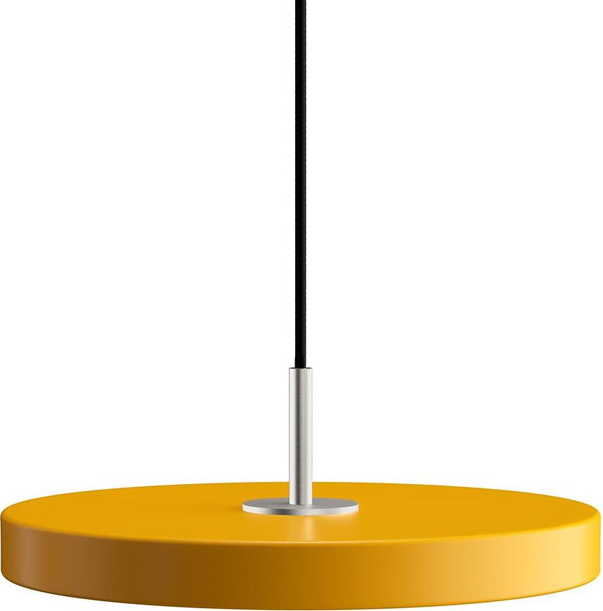 Hanglamp Asteria Mini geel met zilveren bevestiging