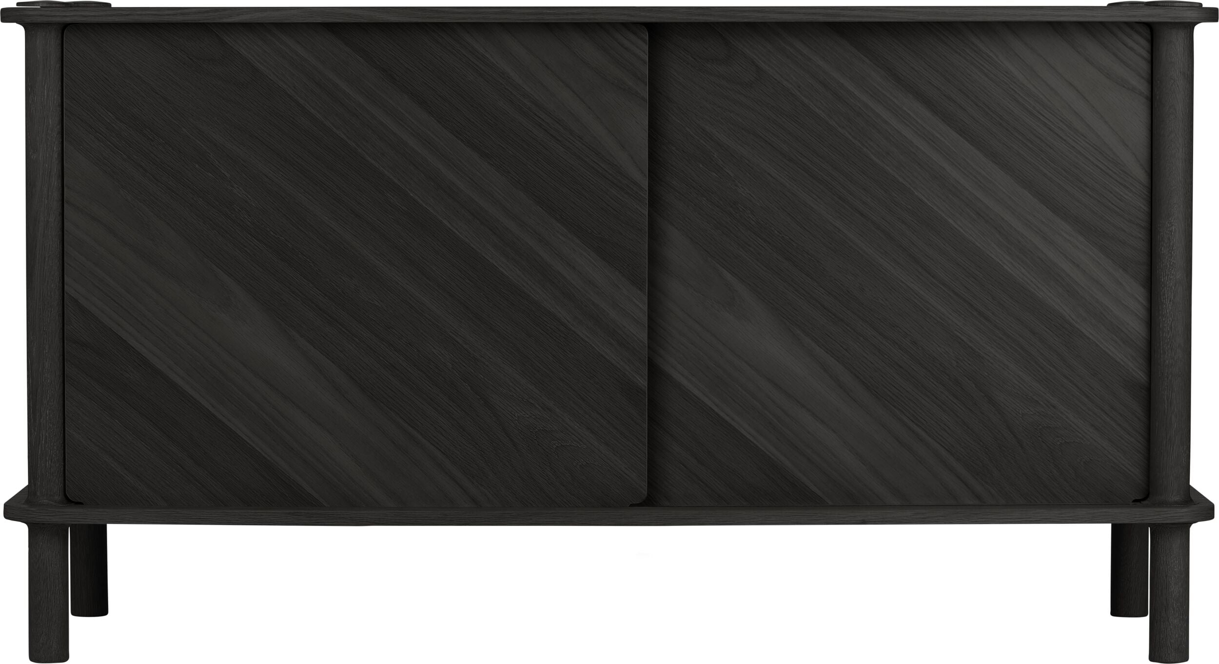 Italic Kommode 135 cm schwarze Eiche