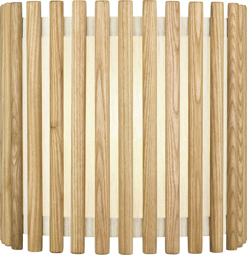 Komorebi Lampe carrée, 27,5 cm, chêne naturel