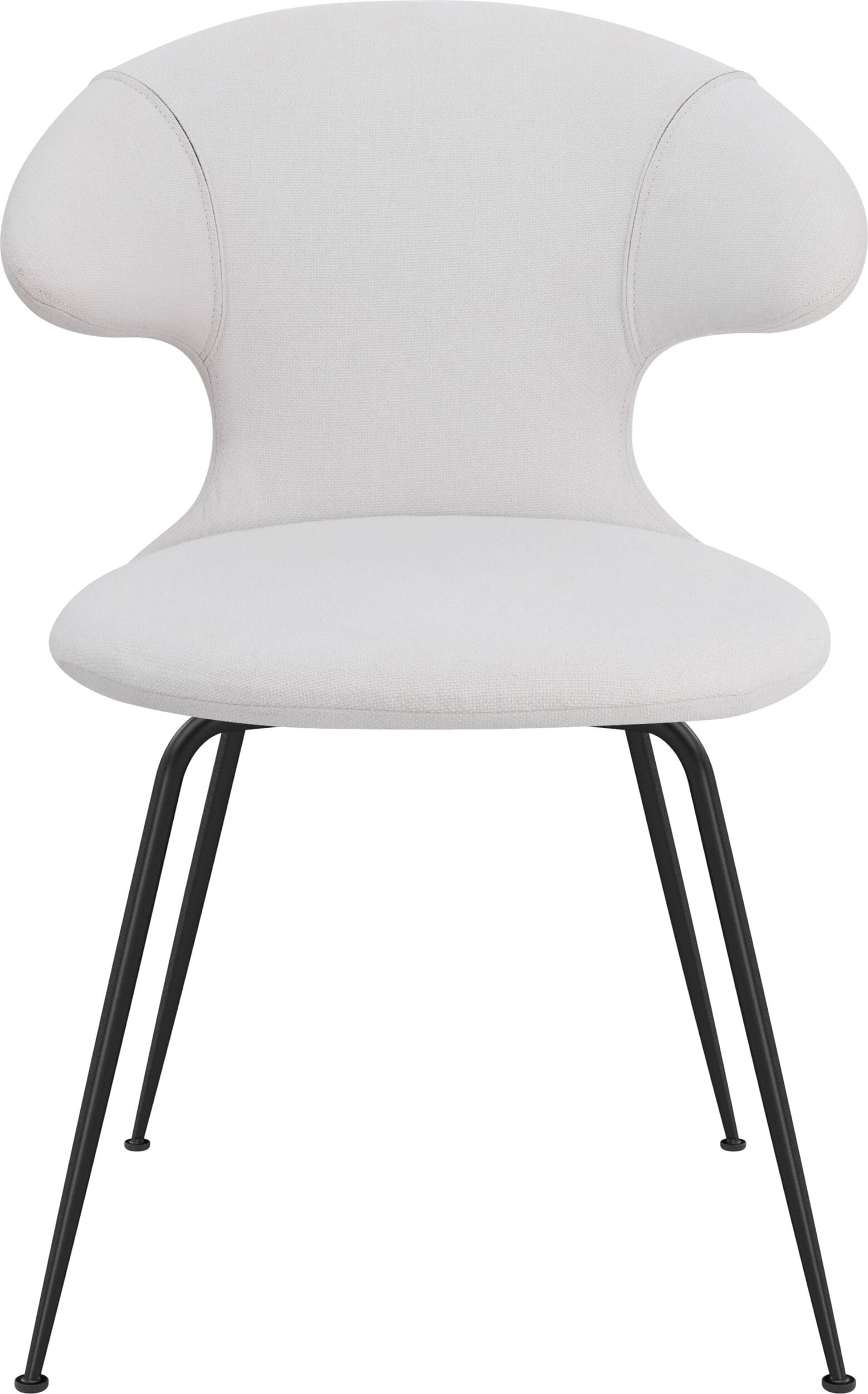 Krzesło Time Flies jasnoszare na czarnych nogach