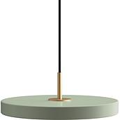 Lampa wisząca Asteria Mini oliwkowa ze złotym mocowaniem