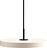 Lampa wisząca Asteria Mini perłowa z czarnym mocowaniem