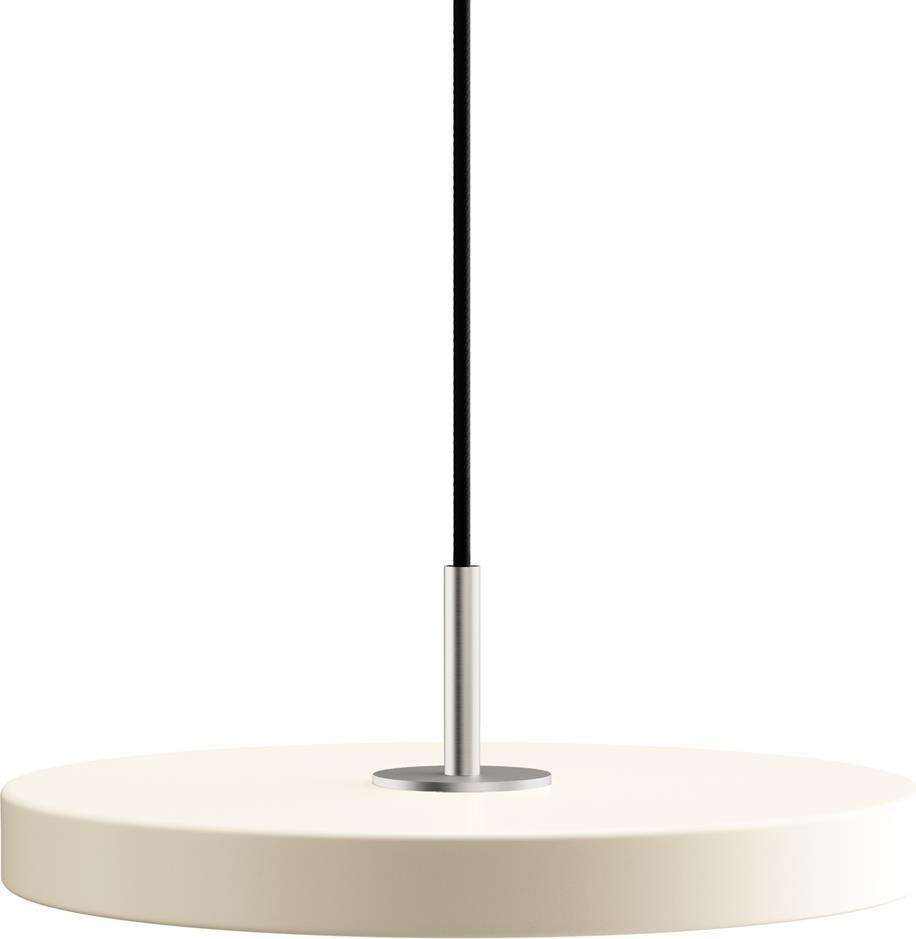 Lampa wisząca Asteria Mini perłowa ze srebrnym mocowaniem