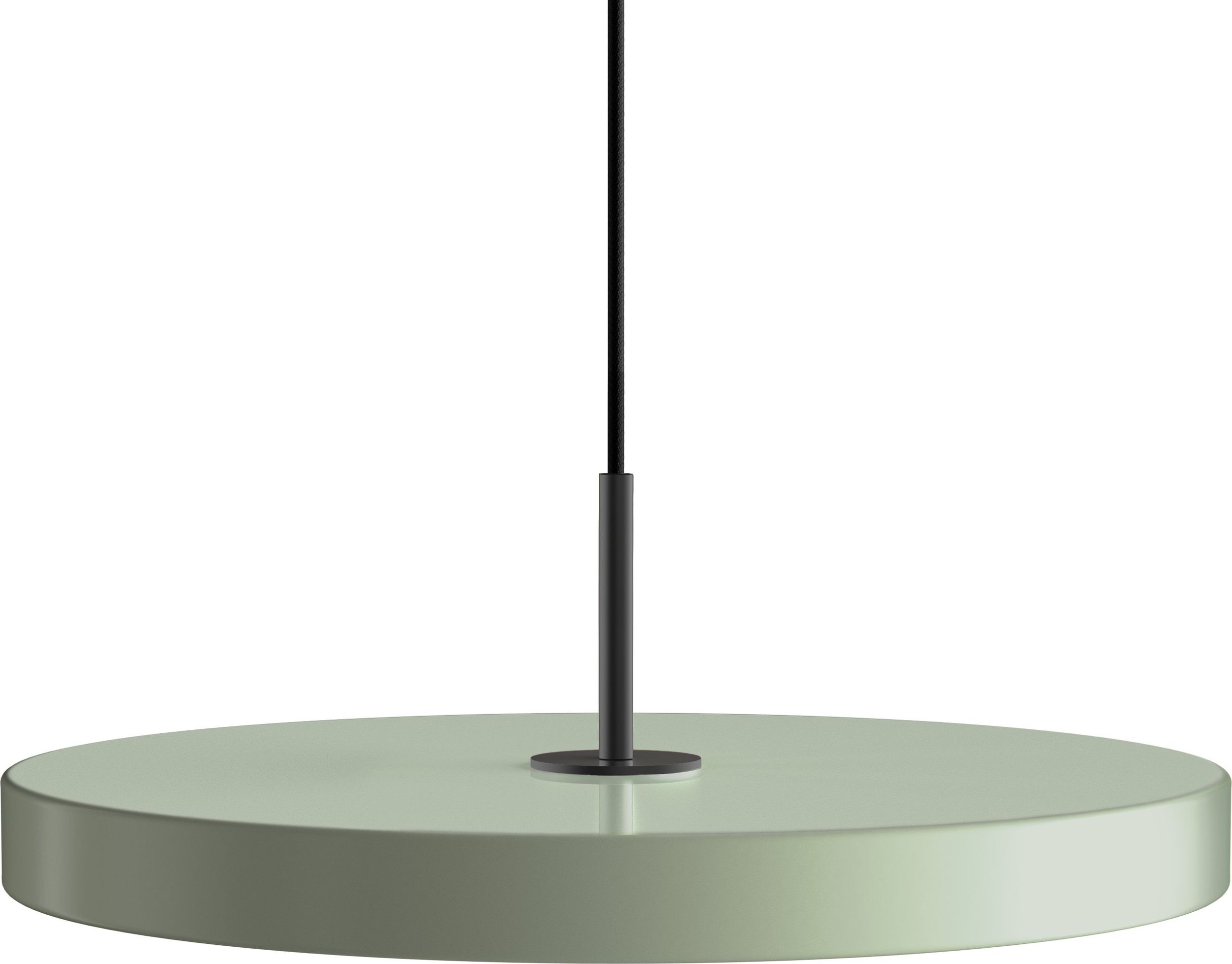 Lampa wisząca Asteria oliwkowa z czarnym mocowaniem